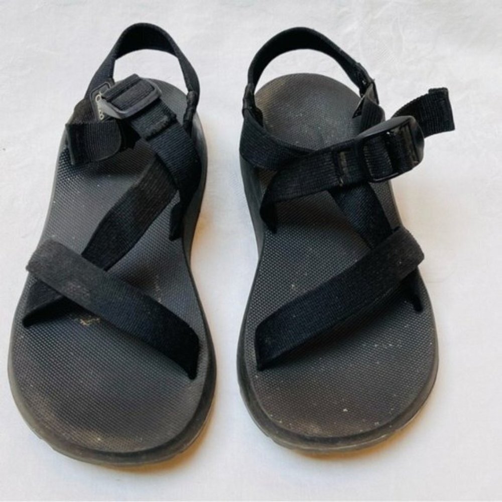 Chaco Sandals Mens 11 Black Strappy‎ Summer Festival Slip On Vacation Beach